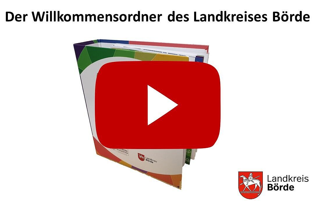 YouTube video "The welcome folder of the Börde district".
