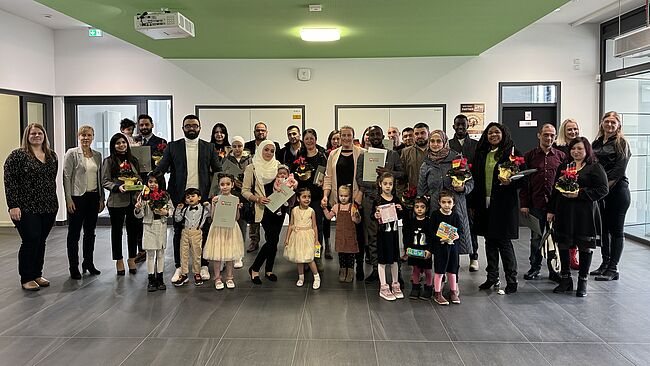 Ceremonial naturalization event in the district of Börde