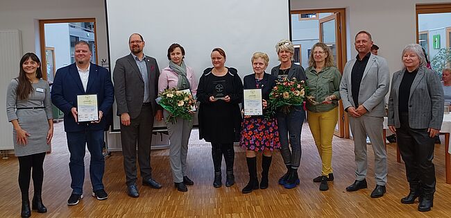 Die Preisträger des letzten Jahres. 